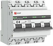 Выключатель автоматический EKF PROxima ВА47-63 4п 4А C 4.5кА картинка